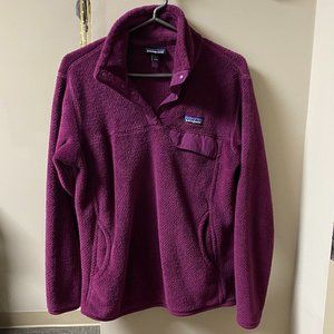 Patagonia Re-Tool Snap-T Fleece Pullover in Magenta